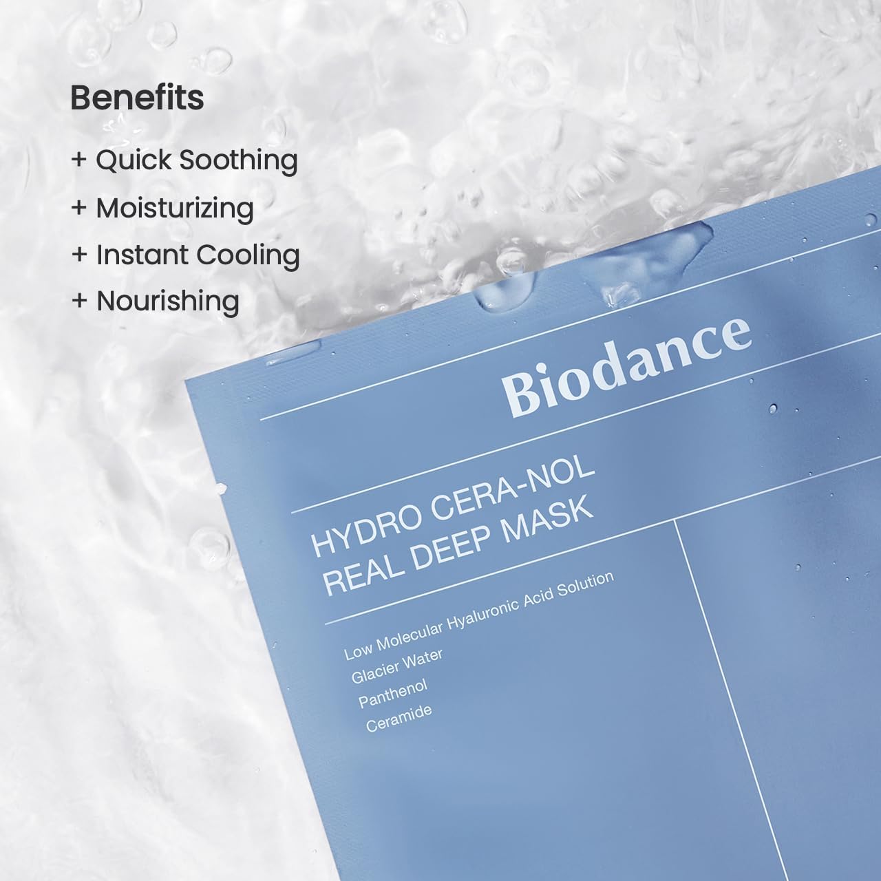 BIODANCE Hydro Cera-nol Real Deep Mask, masque hydrogel de nuit, 1,19 oz (34 g) x paquet de 4 - Image 2