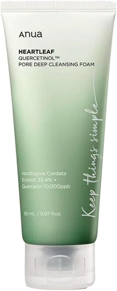 ANUA Heartleaf Quercetinol Mousse nettoyante en profondeur pour les pores (150 ml / 5,07 fl. oz.)