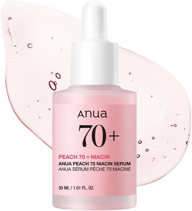 ANUA Pêche 70 % Niacinamide Sérum/éclaircissant sérum hydratant pour le visage traitement de l’hyperpigmentation réduisant la mélanine beauté propre quotidienne (1.01 fl.oz / 30ml)