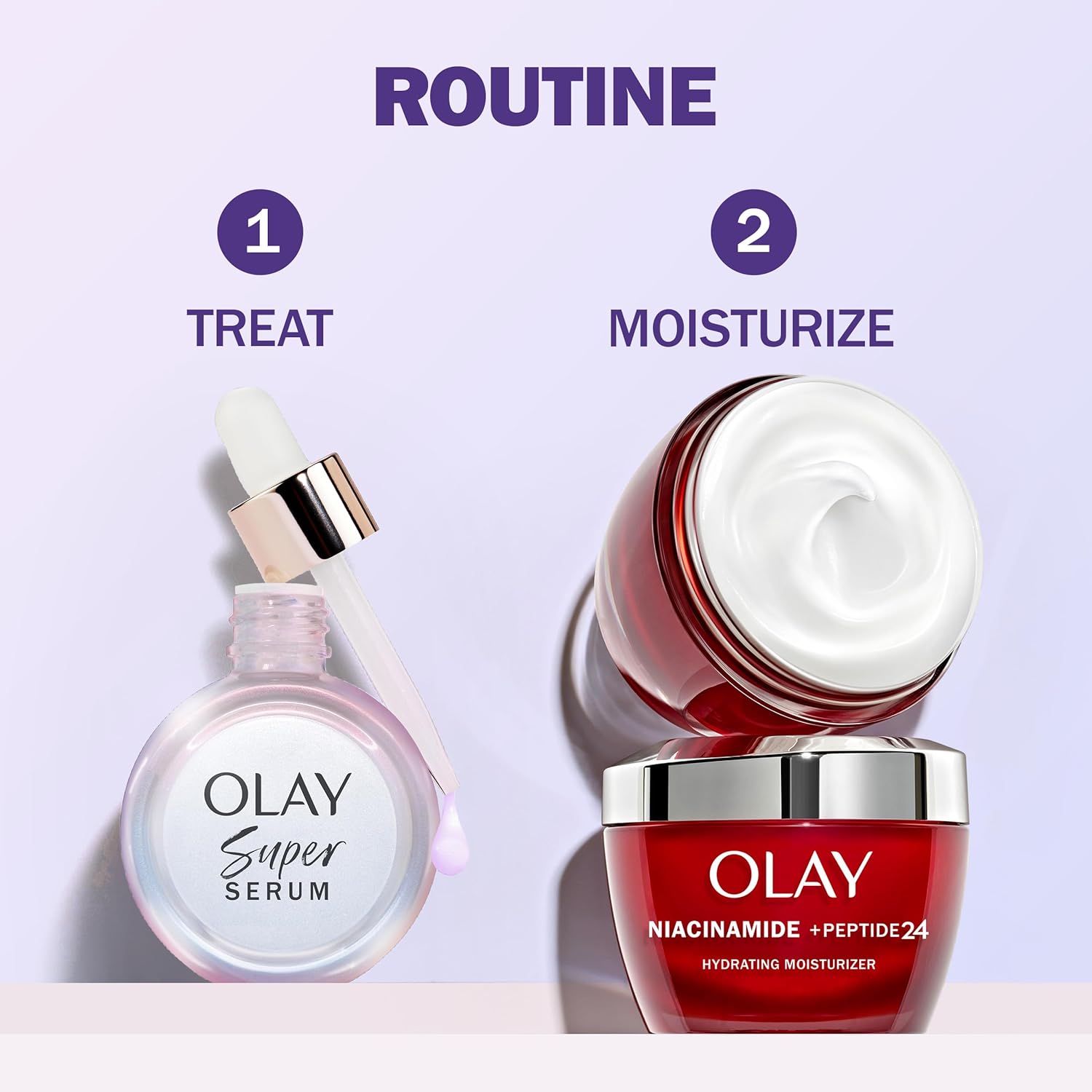 Olay Super Serum avec niacinamide, vitamine C, peptide de collagène, vitamine E et AHA, 30 mL - Image 4