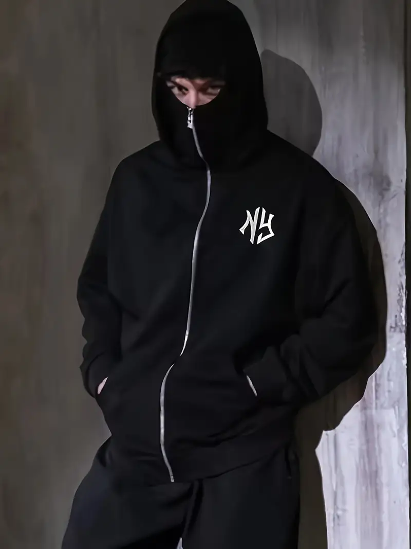 Pull à Capuche Rouge avec Fermeture Éclair