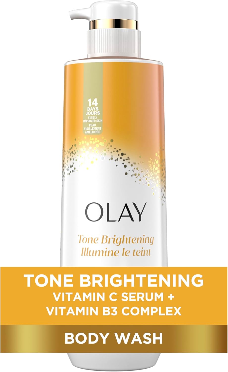 Gel de douche Olay ( Vitamine C ) Olay Tone Nettoyant pour le corps éclaircissant à la vitamine C et au complexe de sérum BHA