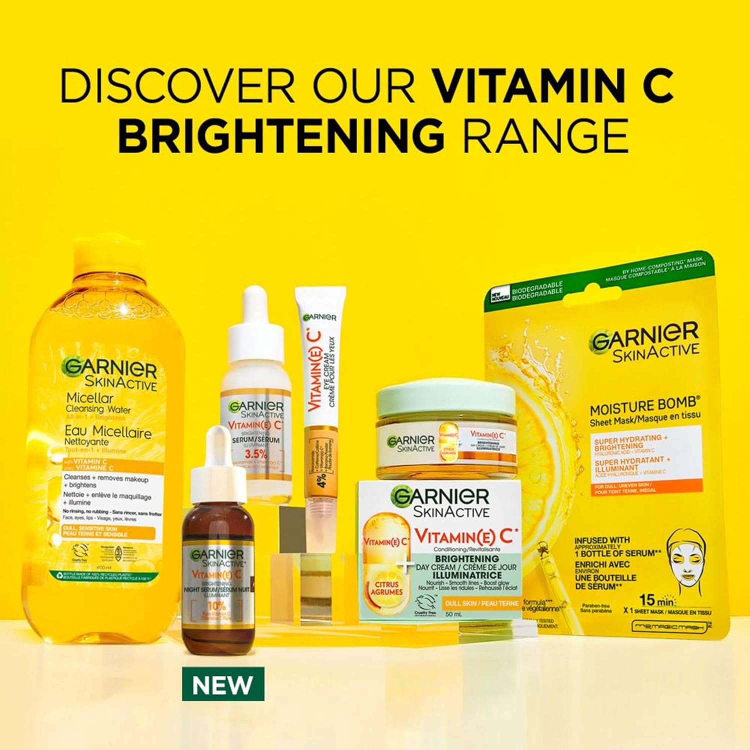 Sérum Garnier à la vitamine C pour le visage, avec 3,5 % de niacinamide et d’acide salicylique, sérum éclaircissant, pour tous les types de peau, même sensibles, pour les peaux ternes et fatiguées, 30mL - Image 4