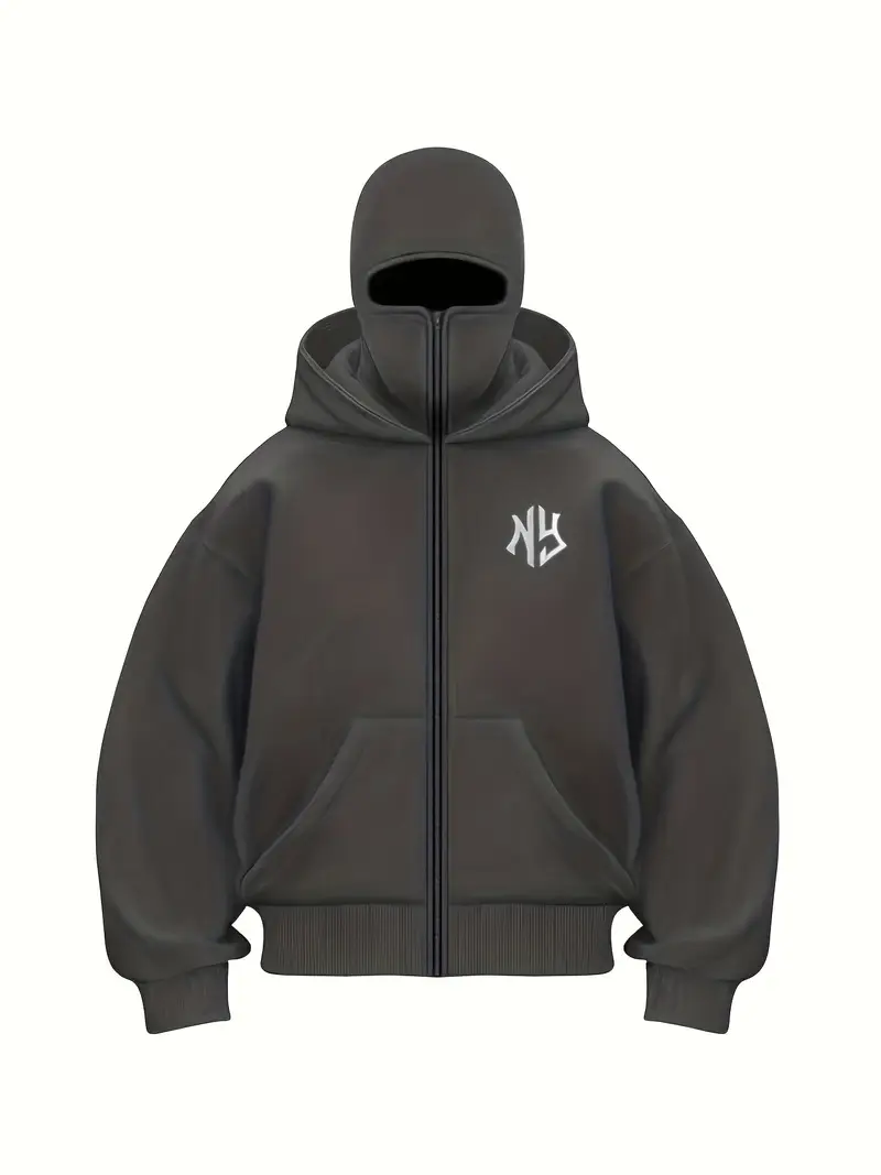 Pull à Capuche Rouge avec Fermeture Éclair - Image 4