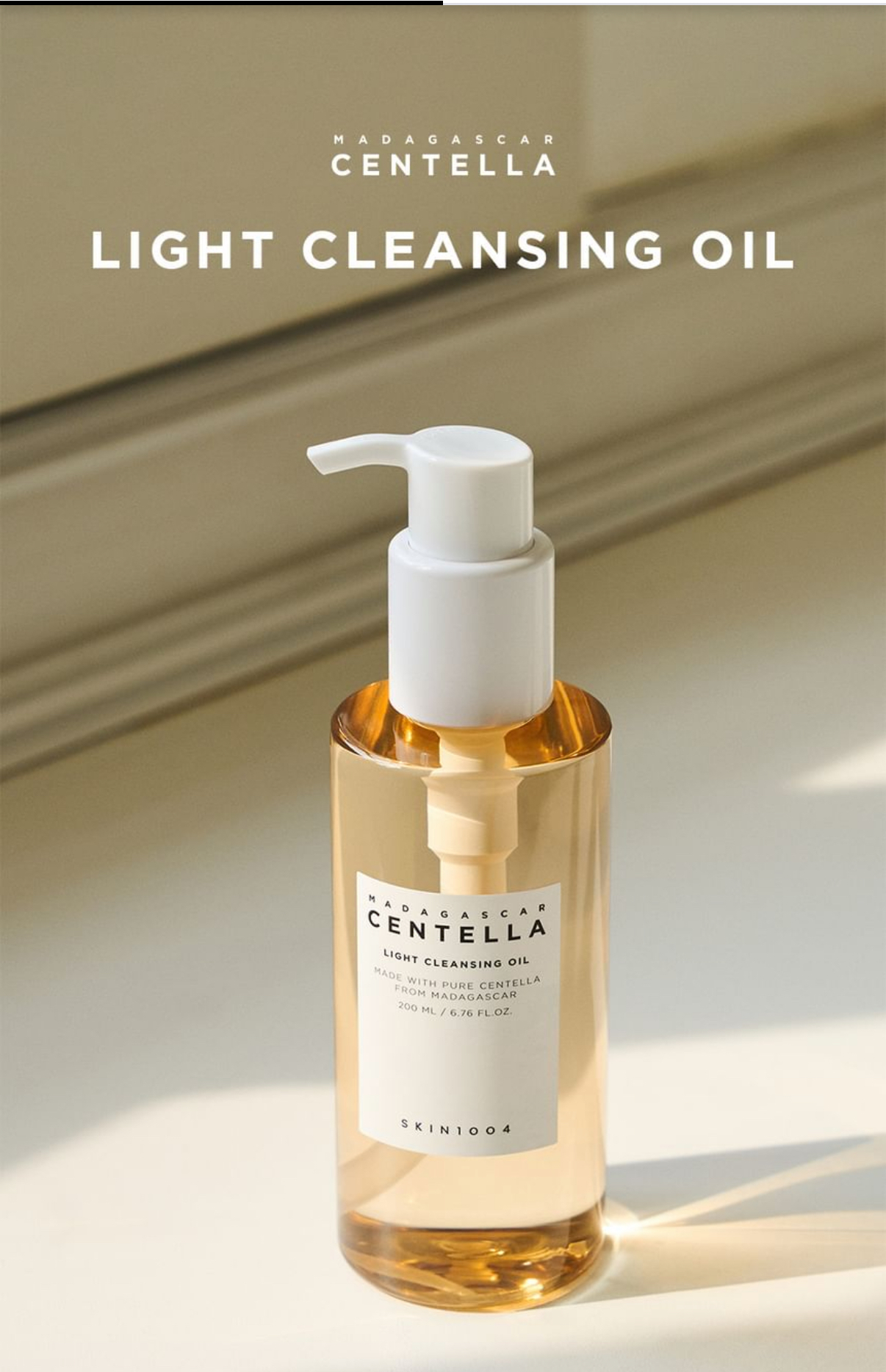 SKIN 1004 - Madagascar Centella Light Cleansing Oil - Huile démaquillante légère