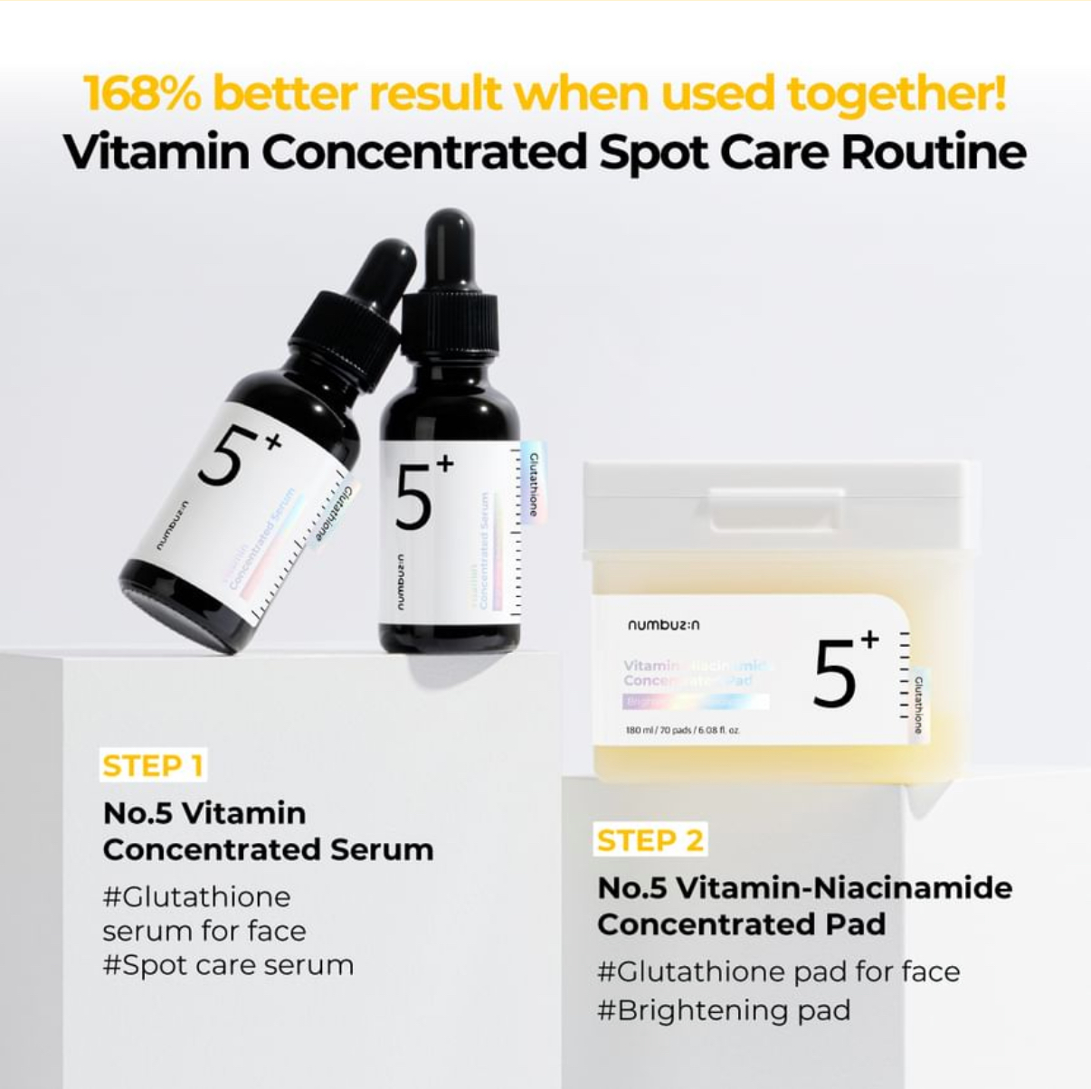 numbuzin - No.5 Vitamin Concentrated Serum - Sérum concentré en vitamines
