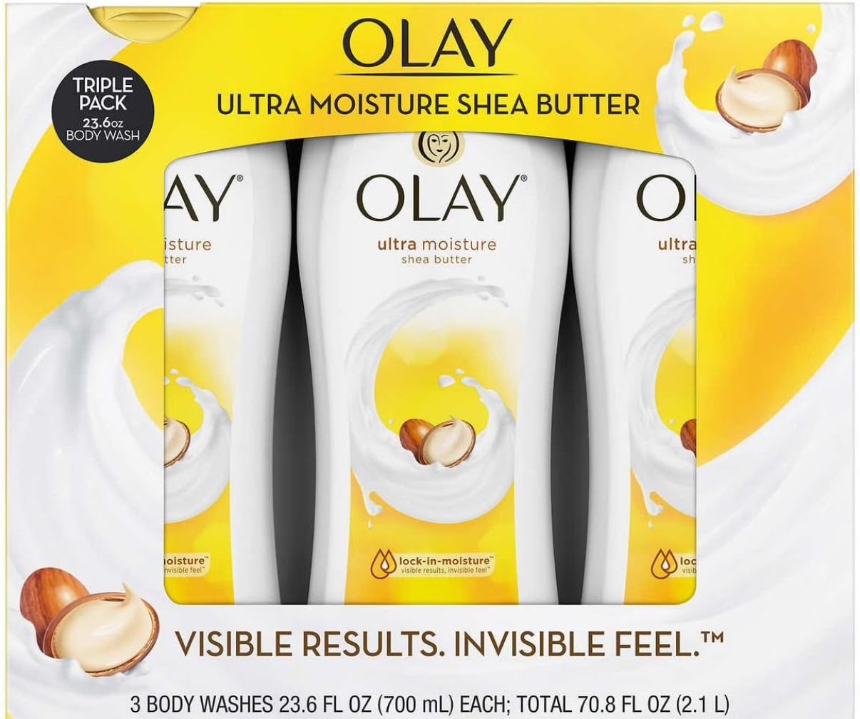 Olay Ultra Moisture Lot de 3 gels douche fluides 50 ml