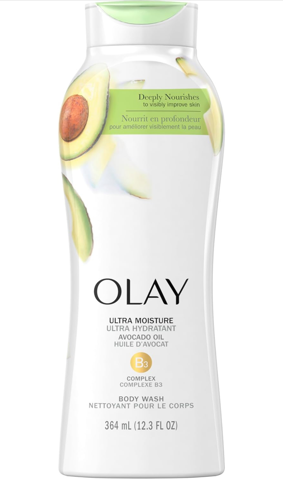 Olay Ultra Moisture Lot de 6 gels douche à l'huile d'avocat 2 184 ml au total (364 ml chacun) - Image 2