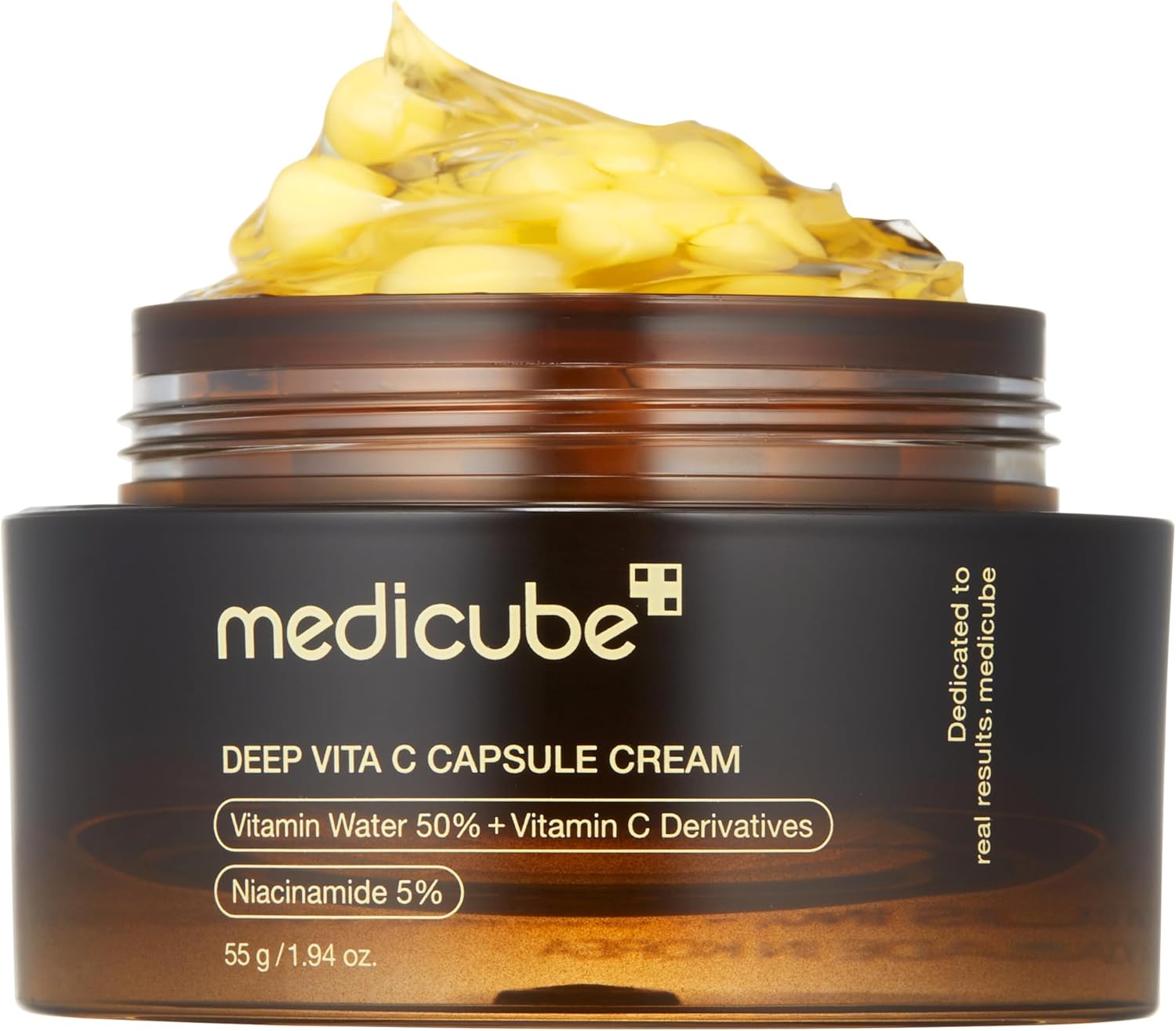 Medicube Deep Vita C Capsule Crème, 55g, Hydratant à double texture avec capsules de vitamines et base de gel