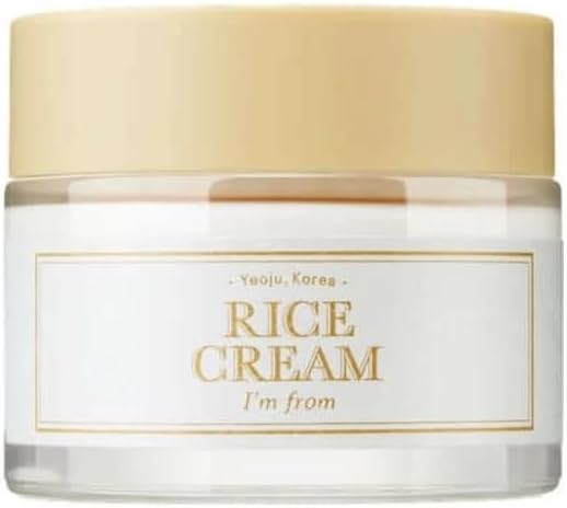 Crème de riz 1,69 once, 41 % d’essence de son de riz avec céramide | Regard éclatant, Améliore l’hydratation de la barrière cutanée, Nourrit en profondeur, Apaisant pour unifier le teint, K beauty